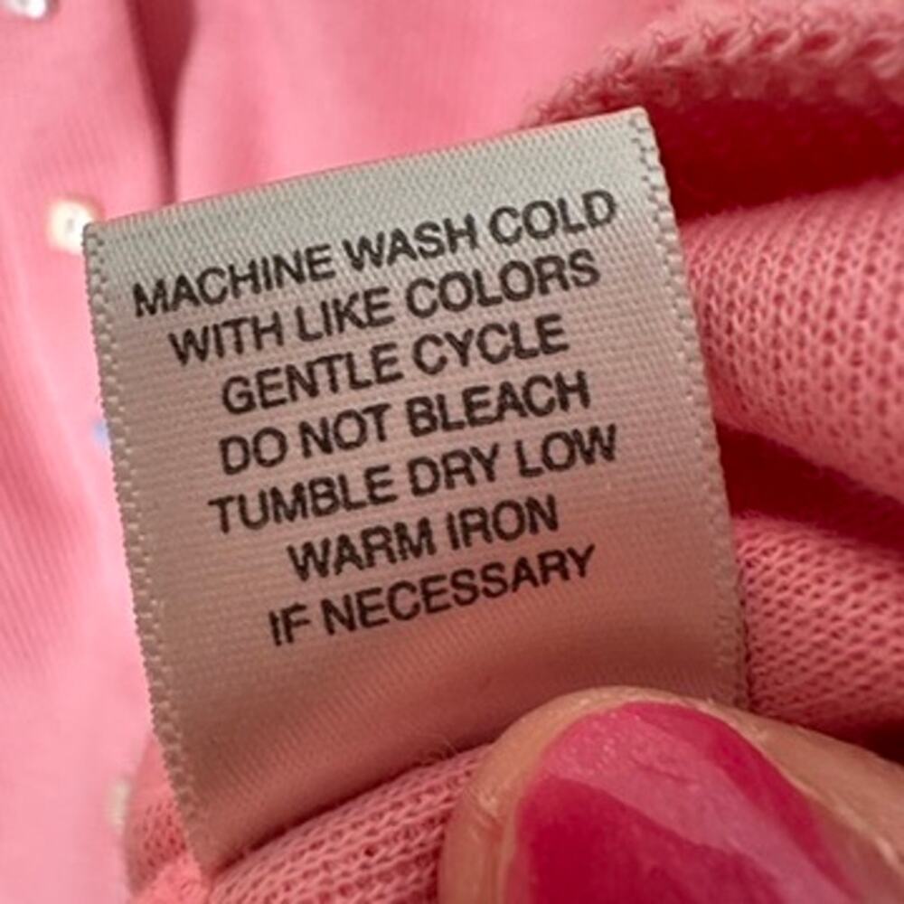 Christopher & Banks Cardigan Sweater Womens SMALL Pink Pastel Easter Spring - Picture 13 of 14